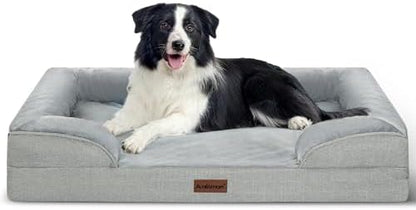 Dog Beds for Large Sized Dogs,Orthopedic Waterproof Big Pet Bed with Sides