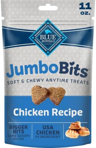 Blue Buffalo Jumbo Bits Chicken Dog Treats, 11 oz