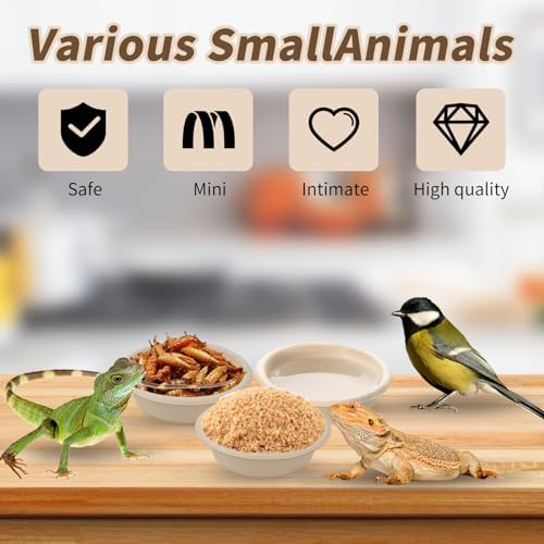 400 Pcs 1 oz Paper Feeding Cups for Reptiles and Small Pets