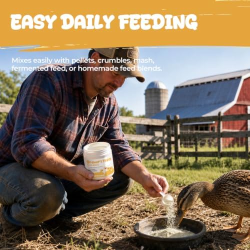 Brewer’s Yeast Nutrition for Ducks & Chickens, Niacin Supplement for Growth