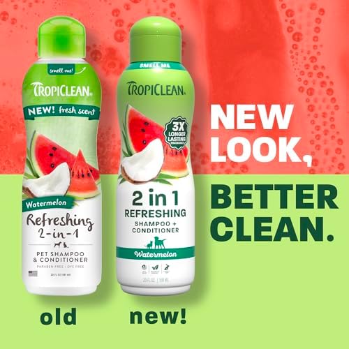 TropiClean Dog Perfume Spray, 3X Longer-Lasting Watermelon Scent, 10oz