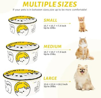寵幸 Ramen Noodle Cat Bed, Soft Warm Washable for Cats Dogs