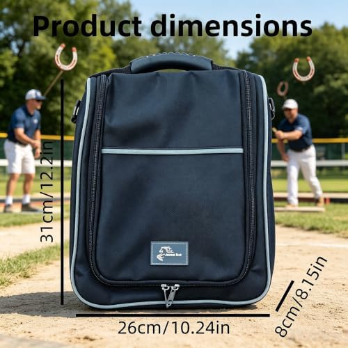 Horse Shoe Bag Heavy Duty Tack Storage with Hook Mesh Pockets