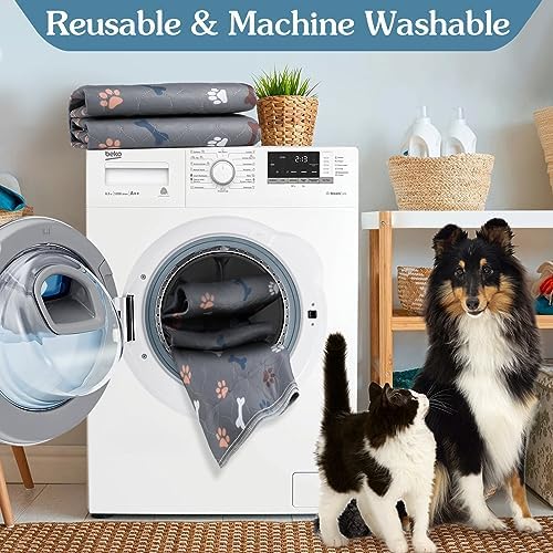 Washable Pee Pads for Dogs, 2 Pack Reusable Puppy Pads, 31"x36"