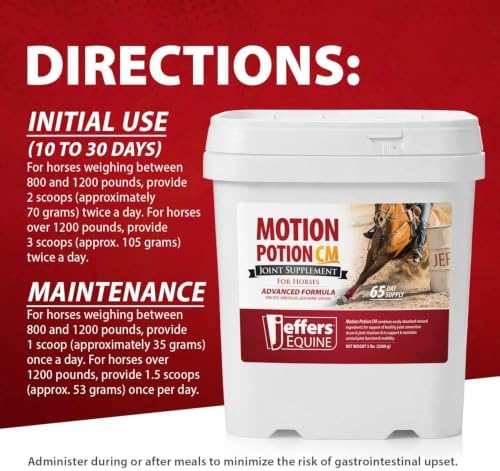 Jeffers Motion Potion CM Joint Formula Supplement Powder for Horses | 10 lb