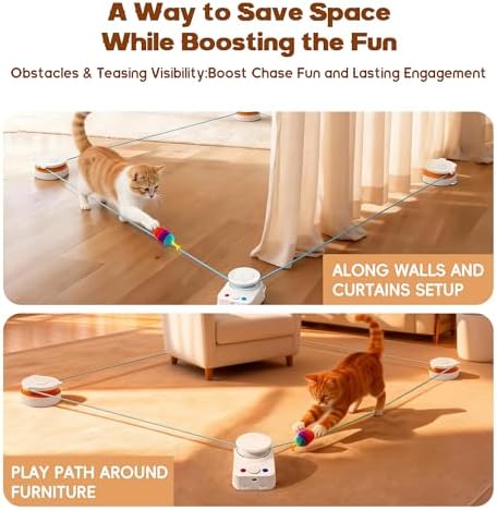 Interactive Cat Toy for Indoor Cat,Automatic Treadmill for Exercise