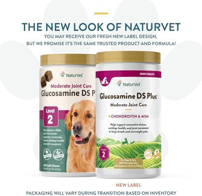 NaturVet Moderate Joint Care with Chondroitin & MSM, Dogs & Cats, 240ct