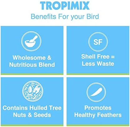 Hari Hagen Tropimix Enrichment Food for Small Parrots, 20 lb. (9.07 kg)