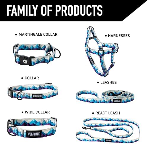 Wolfgang 5/8 Inch Venture Dog Leash Rockypeaks Print Small