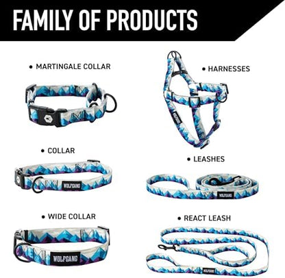 Wolfgang 1 Inch Venture Dog Leash Rockypeaks Print Small