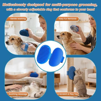 7PCS Pet Grooming Kit & Bath Supplies for Dogs, Cats -