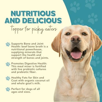 Fish SuperfoodPLUS Meal Mixers for Dogs - USA Sourced Meal Toppers for Dogs, Supporting Joint, Gut, and Heart Health - Dog Prebiotics and Probiotics Food Mixers - 5 oz