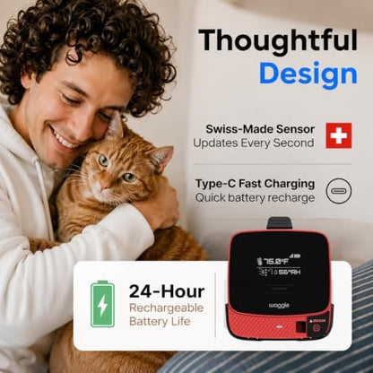 Waggle RV Pet Temperature Monitor with RVSentry Geofence Alert, Air Quality