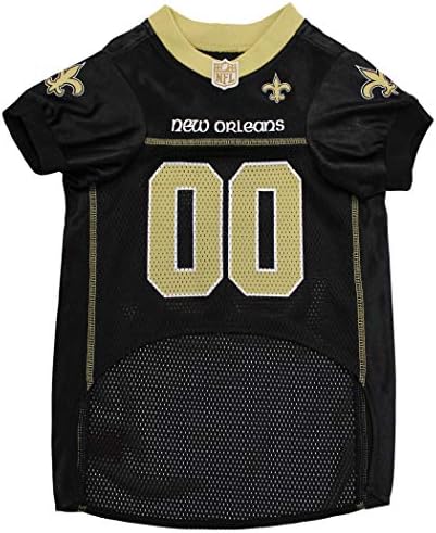 Pets First NFL New Orleans Saints Dog Jersey, Size XX-Large, Football Shirt Costume for Pet, Dog Sports T-Shirt, NFL Team Clothing for Cats, Licensed Pet Apparel Available in 7 Sizes and 32 Teams