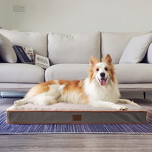 Sunheir Extra Large Orthopedic Dog Bed, Jumbo Waterproof Pet Bed Mat 47.5"