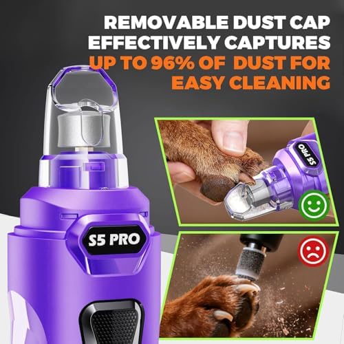 Whisper Quiet Dog Nail Grinder Safe & Stress-Free for Sensitive Dogs Cats