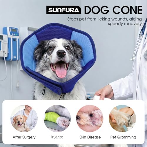 Dog Cones for Medium Dogs Soft Cone for Dogs to Stop Licking