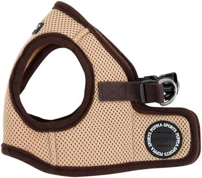 PUPPIA International Harness Soft B Vest, Medium, Beige