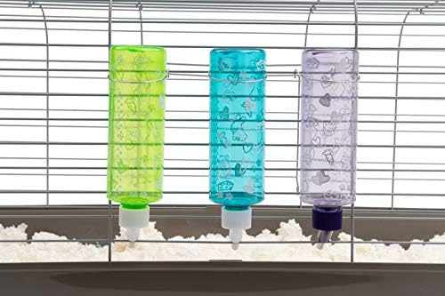 Lixit® Critter Bright Water Bottles for Hamsters, Rabbits, Chinchillas, Ferrets, Guinea Pigs and Other Small Animals - Made in USA (Blue (Pack of 1), 16 Ounce)