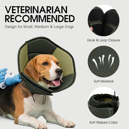 Dog Cones for Medium Dogs Soft Cone for Dogs to Stop Licking