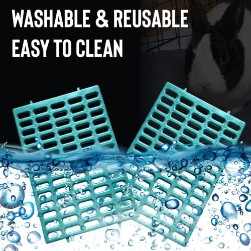 Saguaro Acres Rabbit and Small Animal Cage Resting Mat for Wire Floored Cages 2 Pack (Teal)