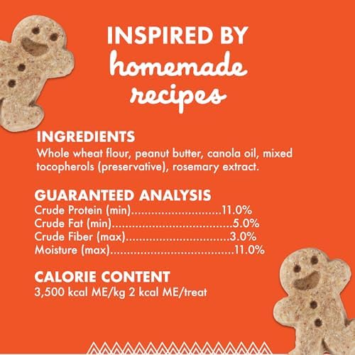 Buddy Biscuits Teeny Crunchy Dog Treats, Peanut Butter, 8 oz. Box