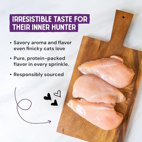 Stella & Chewy's Freeze-Dried Raw Cat & Kitten Food Topper - Magical Dinner Dust - Premium Cage-Free Chicken - Grain-Free, Protein-Rich - Perfect For Picky Eaters - 7 oz