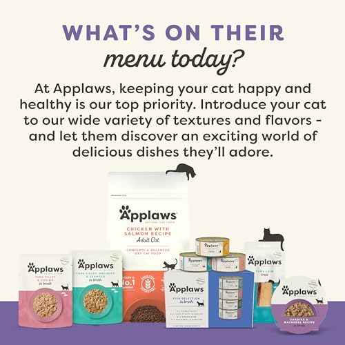 Applaws 3-Flavor Variety Lickable Cat Treats 60-Pack 0.5 oz Sachets