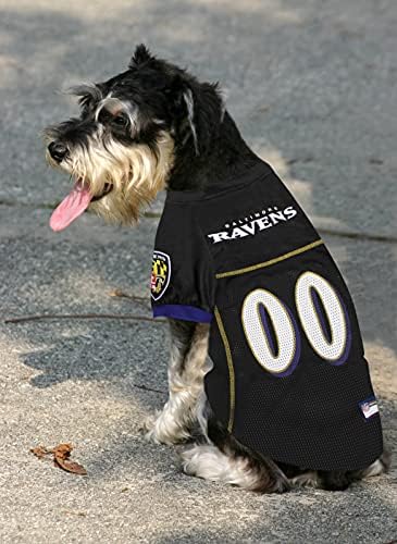 Pets First NFL Baltimore Ravens Dog Jersey, Size XX-Large, Football Shirt Costume for Pet, Dog Sports T-Shirt, NFL Team Clothing for Cats, Licensed Pet Apparel Available in 7 Sizes and 32 Teams