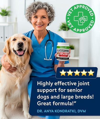 Advanced Glucosamine for Dogs, Chondroitin & MSM Hip Joint Supplement Chews