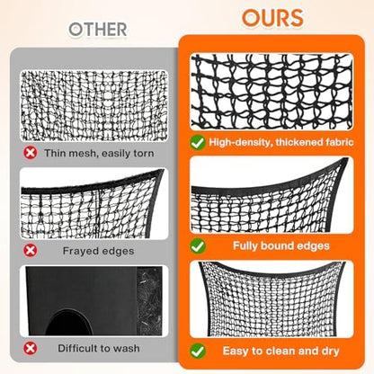 4 Pack Slow Feed Hay Net, Large Capacity Hay Bags for Horses, Easy to Hang