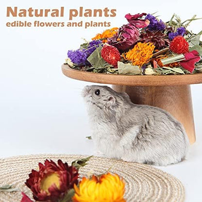Natural Grain Flower&Herb Hamster Habitat Cage Accessories Bedding Decor