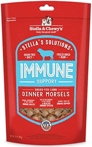 Stella & Chewy's Freeze-Dried Raw Dog Food for Immune Support - Grass-Fed Lamb - Natural Solution for Immune Defense & Overall Wellness - Premium Raw Nutrition - 13oz