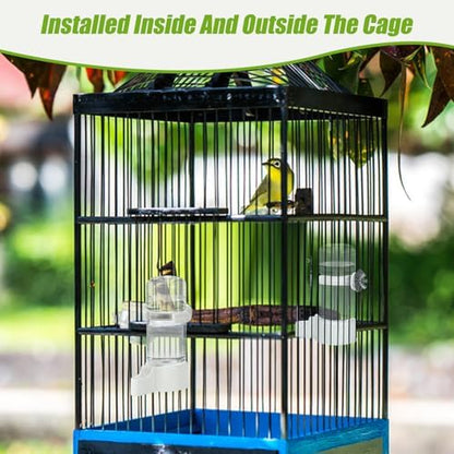 Automatic Bird Cage Water Dispenser, 4.73 oz Parakeet Water Feeder