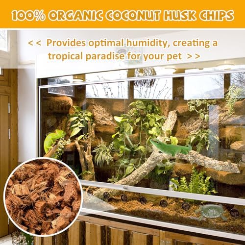 Legigo 10LB Coconut Husk for Reptiles, 72QT Natural Coconut Fiber Substrate