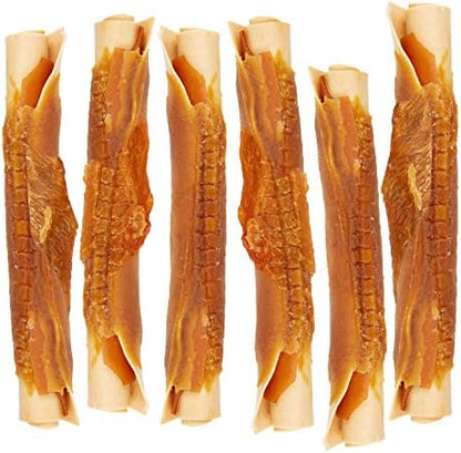 DreamBone Rolls Rawhide-Free Dog Treats with Real Protein, 6 Count