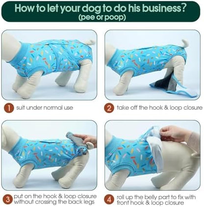 Kuoser Recovery Suit for Dogs After Surgery, Female Dog Onesie for Surgery