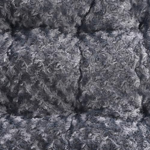 Amazon Basics Washable Cat and Dog Bed Crate Pad, Indoor, Easy to Wash, Fits Medium Crates, 29 x 21 x 3 inches, Gray