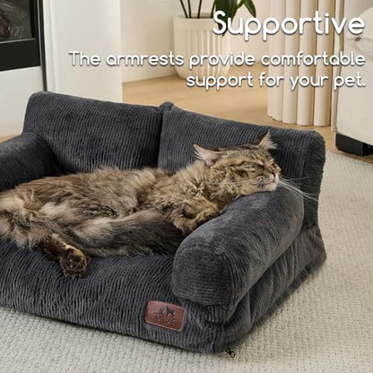 Hollypet Small Dog Large Cat Bed Puppy Couch Beds for Pets up to 25 lbs