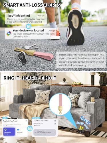 Smart Keychain Tracker (iOS & Android), Universal Car Key Chains Finder