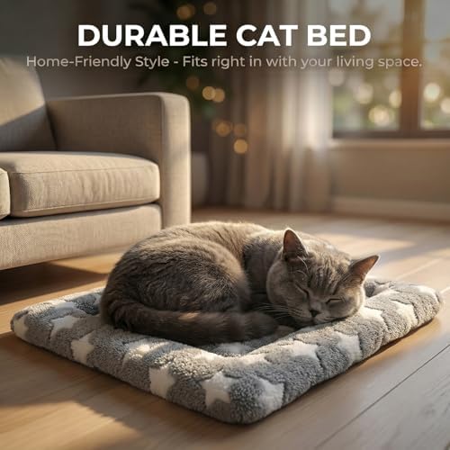 Cat & Dog Bed Mat - Reversible Dog Crate Bed Mats, Soft & Breathable Kennel Pad, Durable Crate Bed for Extra Small Dogs & Cats