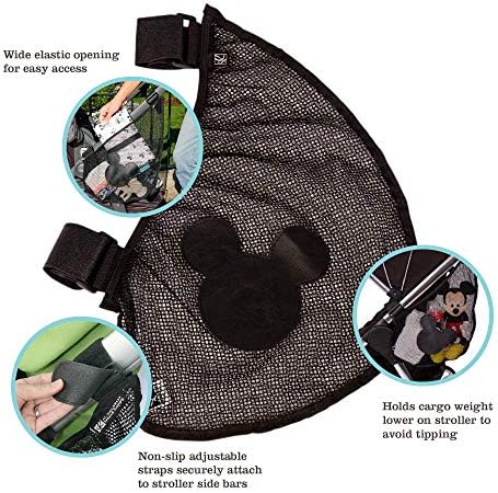 J.L. Childress Disney Baby Side Sling Stroller Organizer & Caddy, Mickey