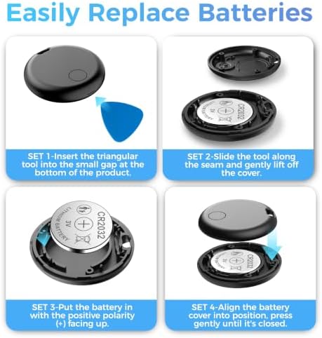 Air Tags for Android,Air Tags-4 Pack Android,Air Tracker Tags with 4 Case,2 Year Battery Life,Google & Apple Find Trackers for Google'S Find Hub App & Apple Find My,IP65 Waterproof Luggage Tracker