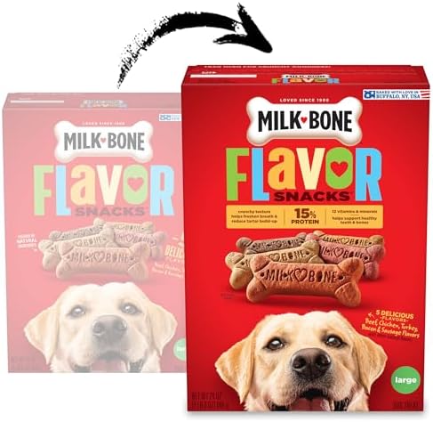 Milk-Bone Flavor Snacks, Large Dog Treats, 24 Oz.