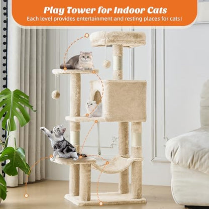 44 Inch Small Cat Tree Tower for Indoor Cats and Kittens