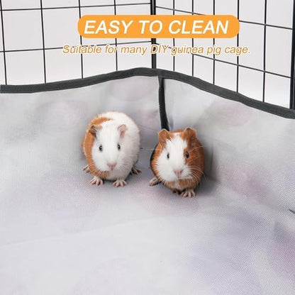 Guinea Pig Cage Liner，Washable Waterproof Oxford Cloth Cage Liners for Small Animals,Hamster Chinchilla Hedgehog Rabbit and Other Small Animals Not Include Cage(24x36 inches)
