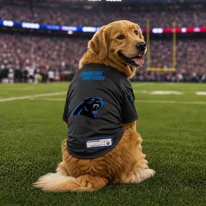 Littlearth NFL Carolina Panthers Stretch Pet Jersey, Team Color, Medium