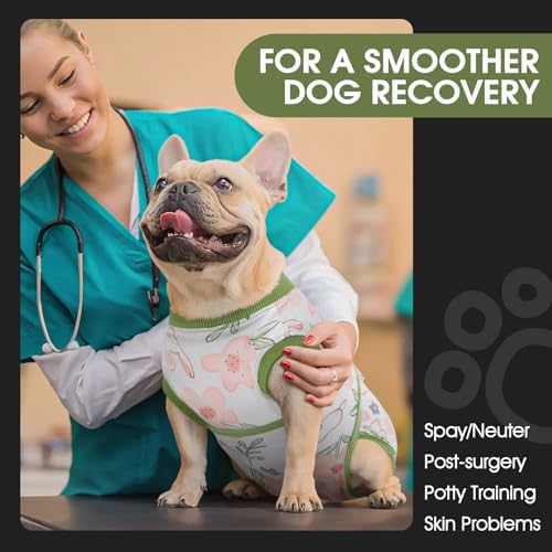 FUAMEY Surgery Suit for Dogs Female After Spayed, Soft Onesie for Surgery