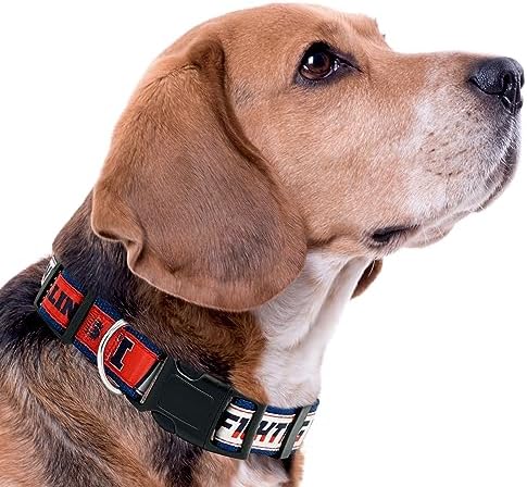 Pets First Collegiate PET Collar New Version Illinois Fighting Illini Dog Collar, Size Small. Best Sports Team Color for Dogs & Cats. A Shiny & Colorful Dog & Cat Collar Licensed by The NCAA