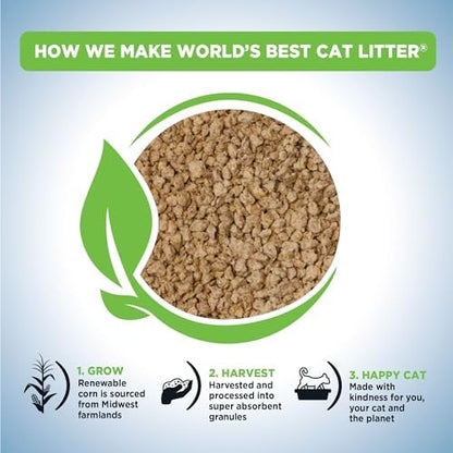 World's Best Cat Litter, Poop Fighter, Urine & Poop Odor Defense, 32 lb Bag